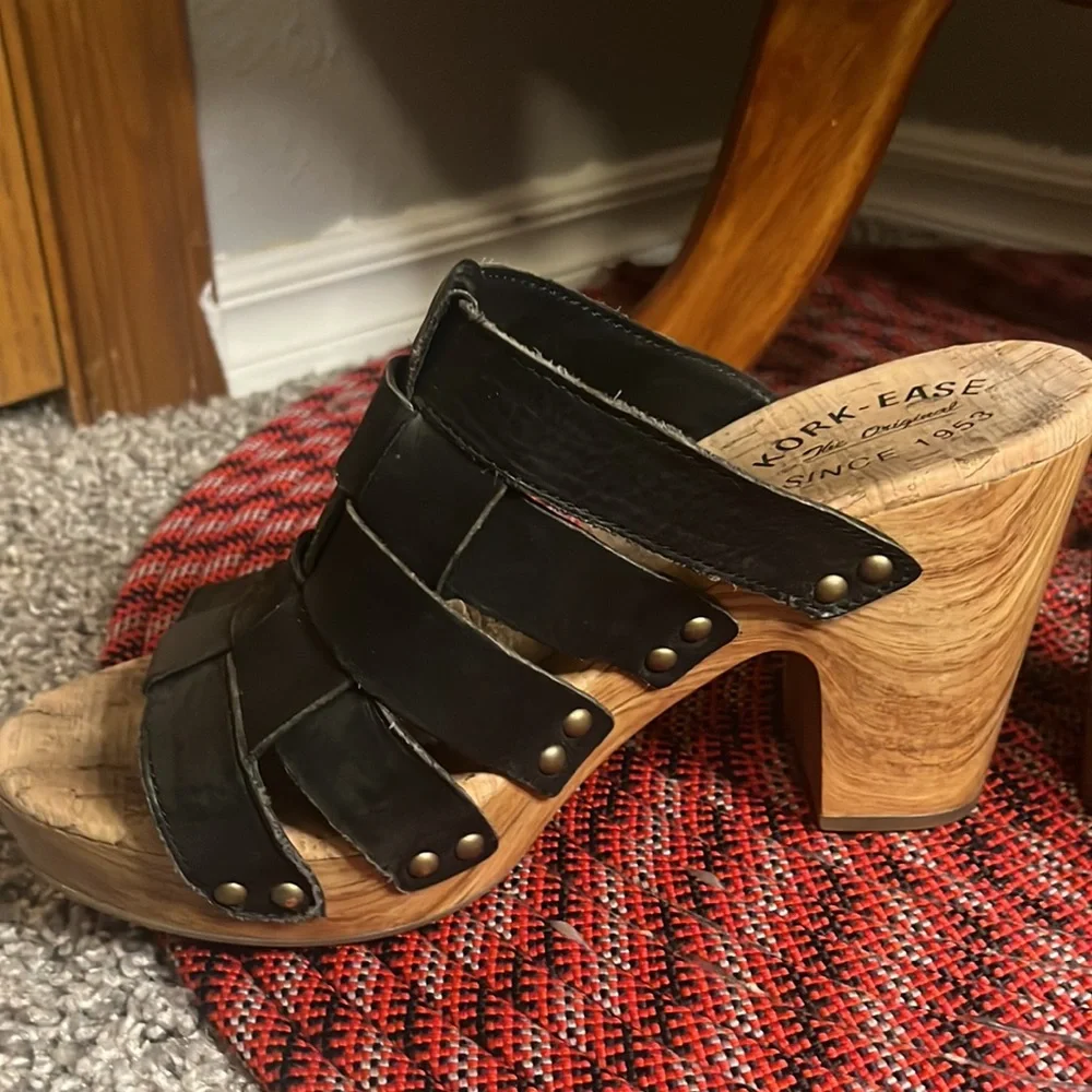 Kork-Ease Open Toe Platform Sandals Size 8 - Picture 5 of 10